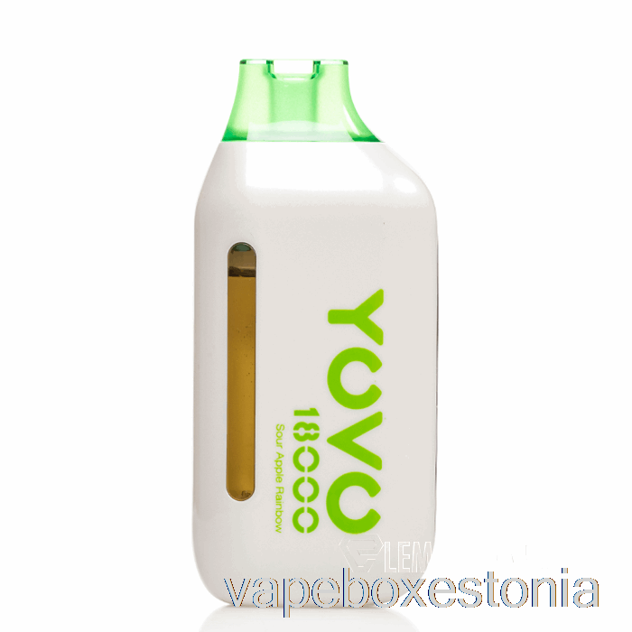 Vape Box Estonia Yovo Ultra 18000 ühekordne Hapuõun Vikerkaar